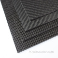 Plaque de fibre de carbone mate en fibre de carbone mate en fibre de carbone mate en fibre de carbone mate mate